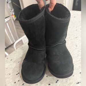 UGG Black Suede Winter Boots